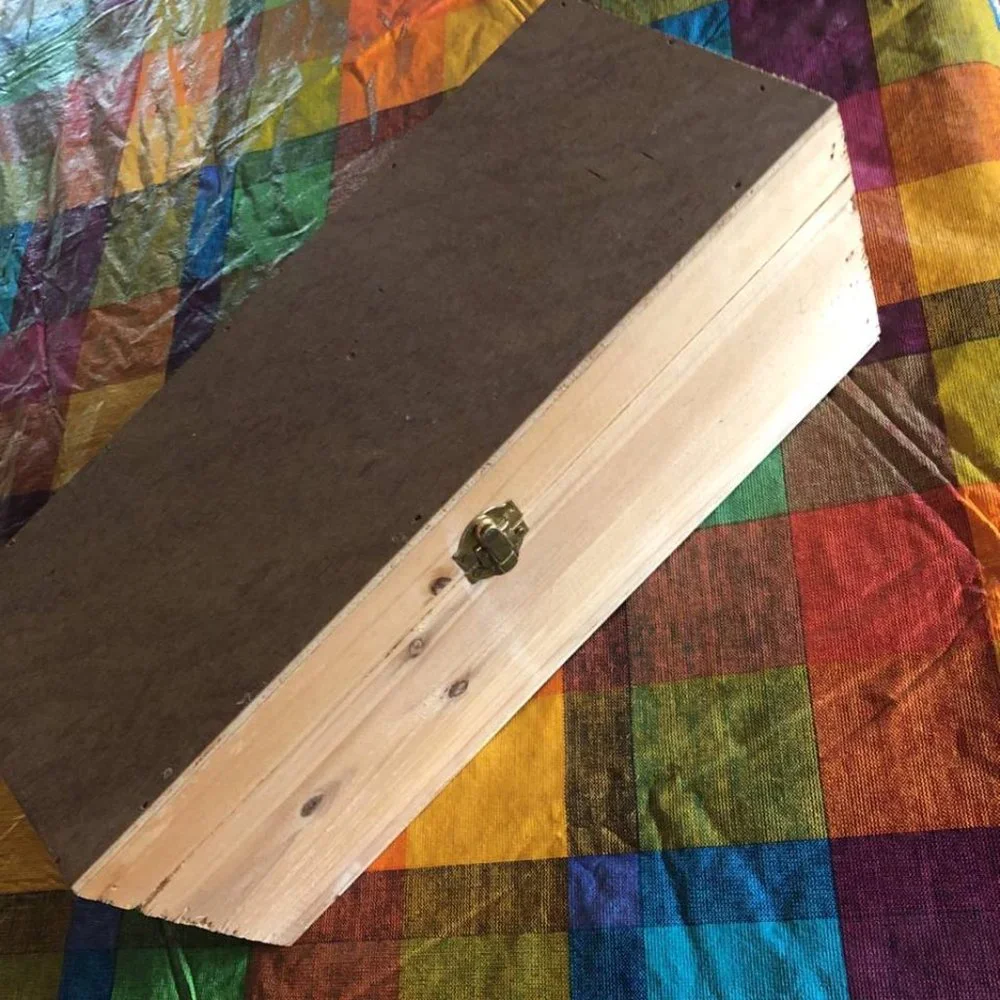 Single Bottle Wood Wine Box Carrier With Rope Handle - Picture 2 of 9